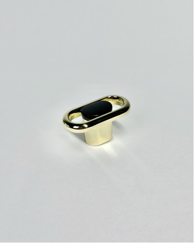 Меблева ручка Aristo Gold Black Dot
