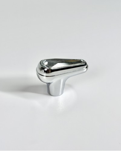 Меблева ручка Crystal Nordic Edge Dot Silver